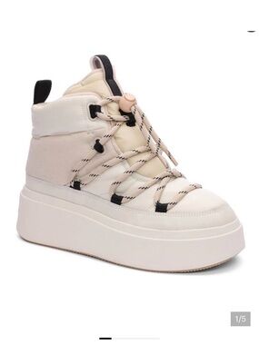NWT Ash Montana Cream Platform Sneakers 7